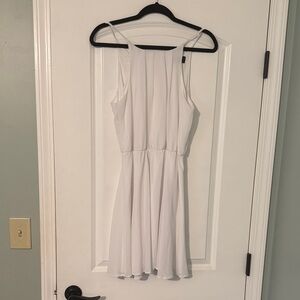 Blue Rain White Mini Dress